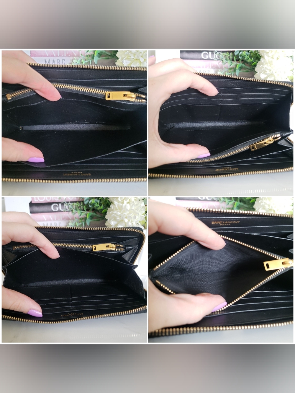 Authentic Pre-owned Yves Saint Laurent Zip Around Wallet - Picture 8 of 14